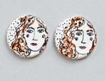 Red Haired Curious GIrl Design, Small Pendants