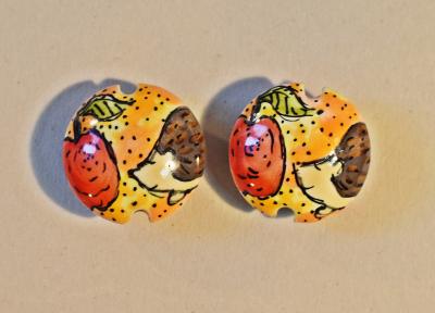 Hedgehogs, Lentil Beads 