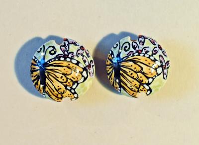 Monarch Butterfly, Lentil Beads 