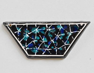 Black Cosmos, Trapezoid Pendant 