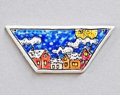 Happy Town , Trapezoid Pendant 