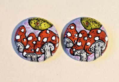 Crazy Mushrooms, Small Pendants 