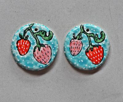 Strawberries, Small Pendants 